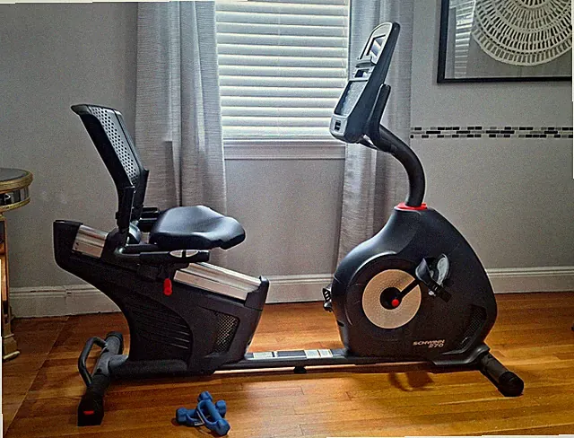 Schwinn 270 Recumbent Bike w/ LCD Display, Adjustable Seat, 29 Programs